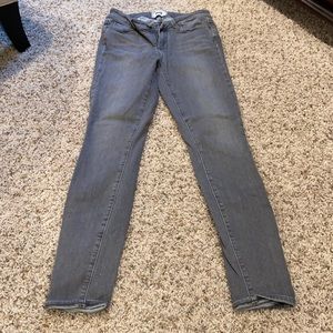 Grey Paige skinny jeans size 27
